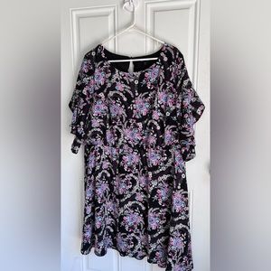 As U Wish dress, size 3X, hits above knee, EUC